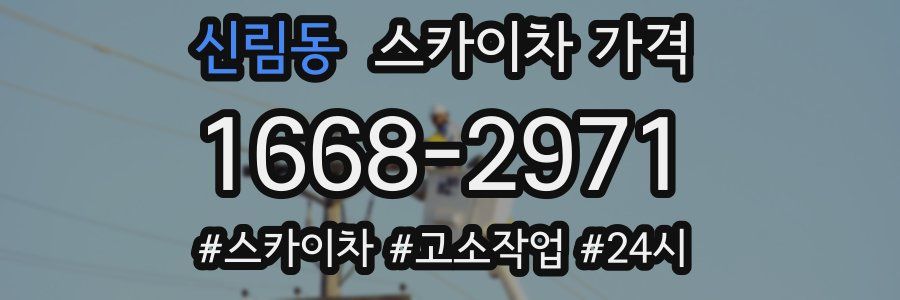 신림동 스카이차 가격