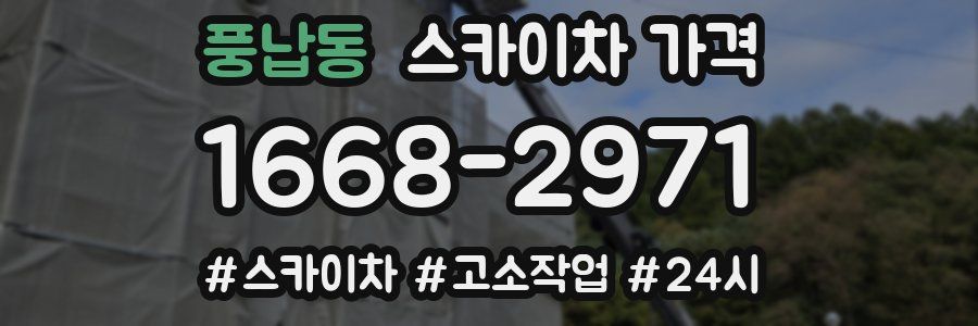 풍납동 스카이차 가격