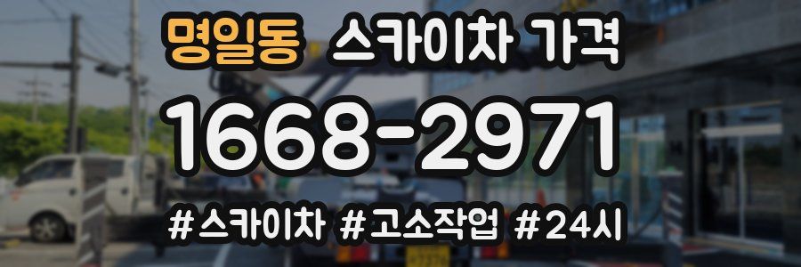 명일동 스카이차 가격