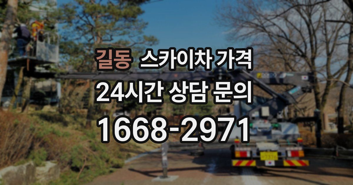 길동 스카이차 가격