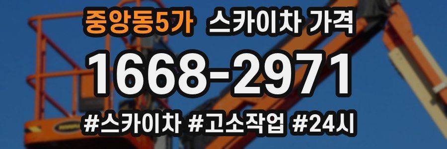 중앙동5가 스카이차 가격