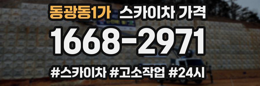 동광동1가 스카이차 가격