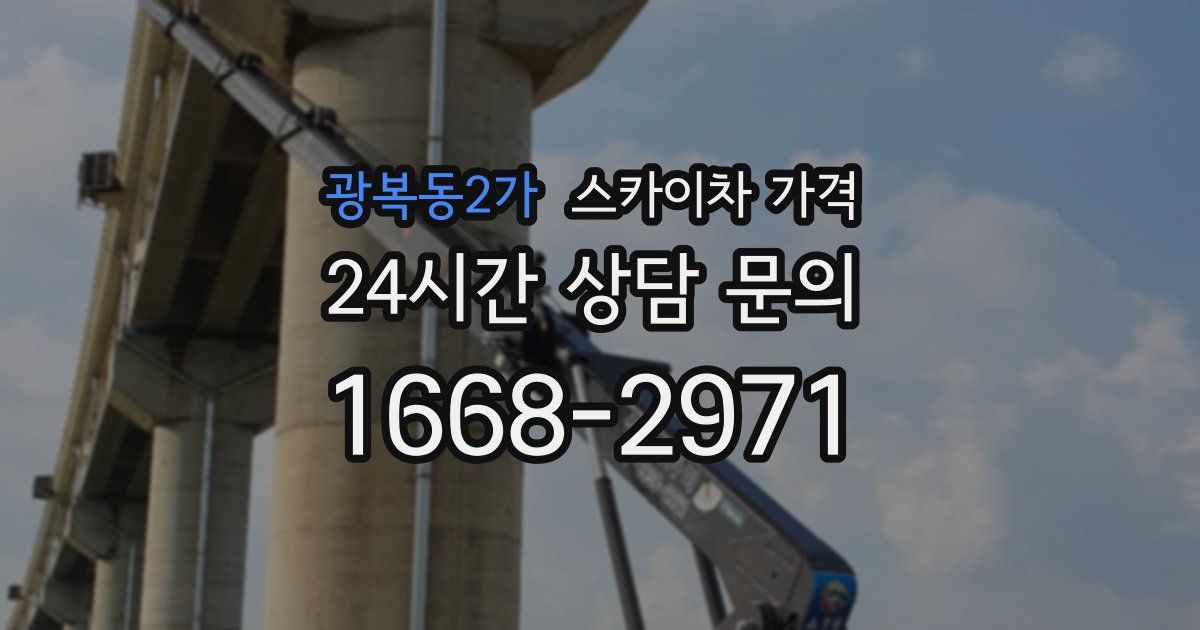 광복동2가 스카이차 가격