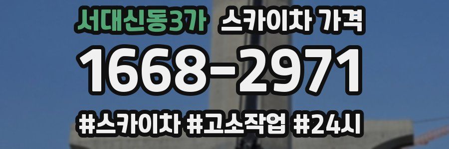 서대신동3가 스카이차 가격