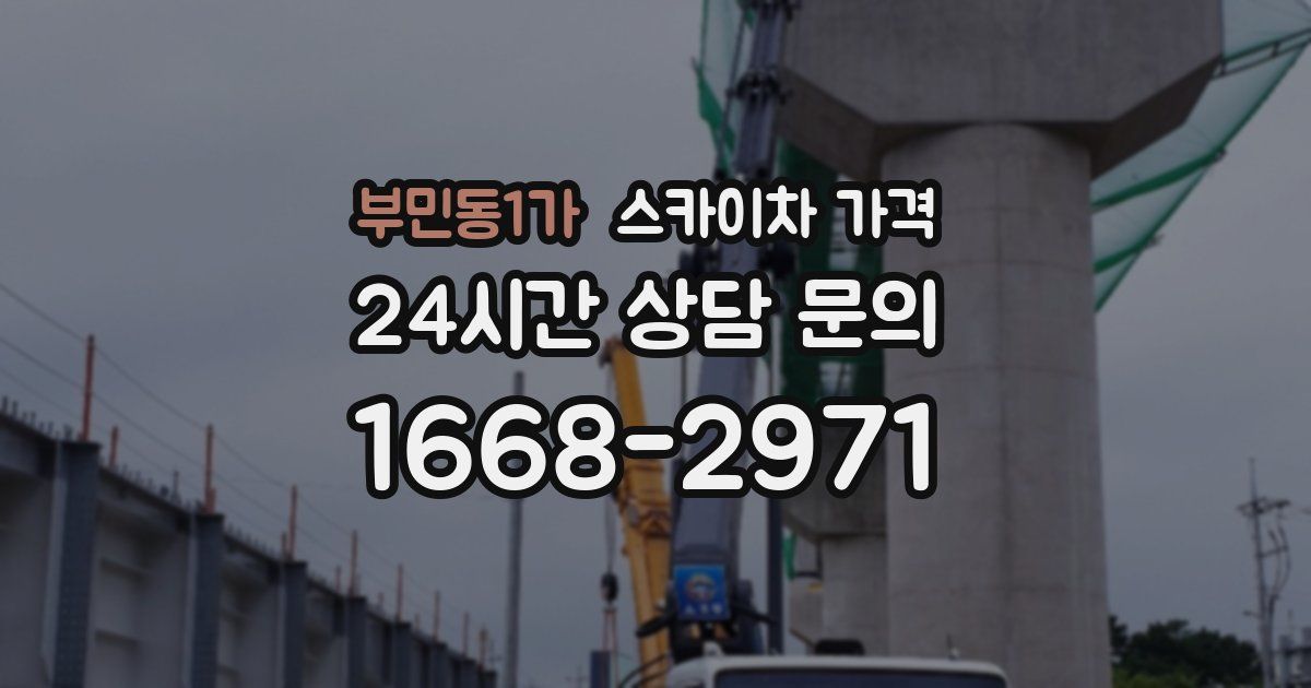 부민동1가 스카이차 가격