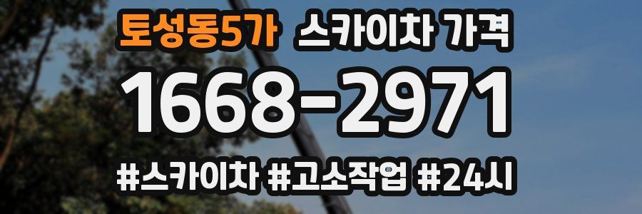 토성동5가 스카이차 가격