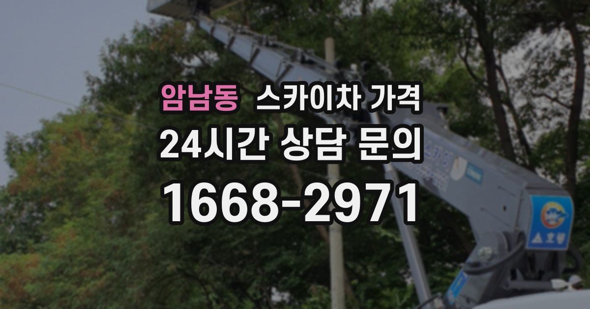 암남동 스카이차 가격