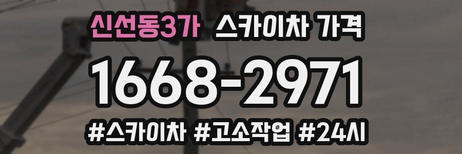 신선동3가 스카이차 가격