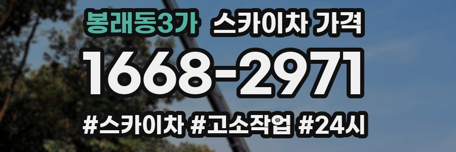 봉래동3가 스카이차 가격