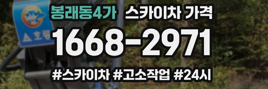 봉래동4가 스카이차 가격