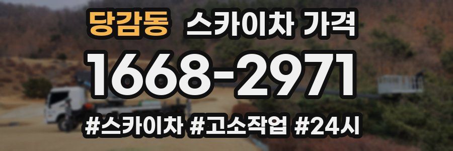 당감동 스카이차 가격