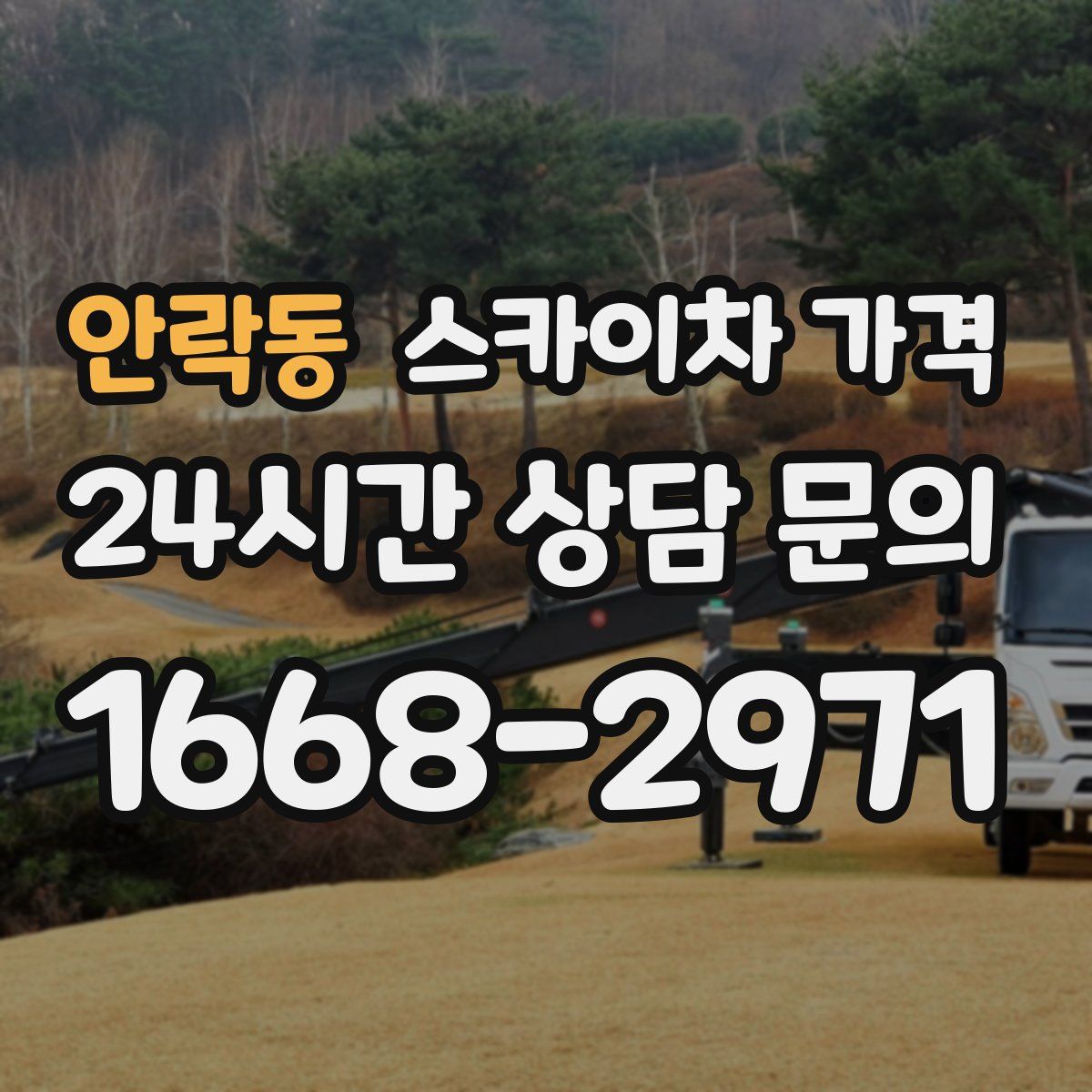 안락동 스카이차 가격