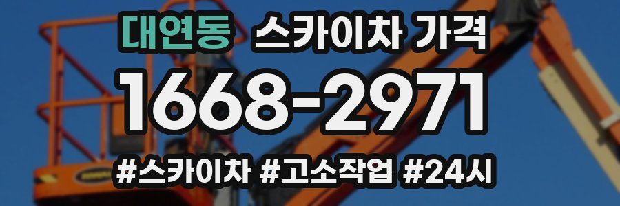 대연동 스카이차 가격