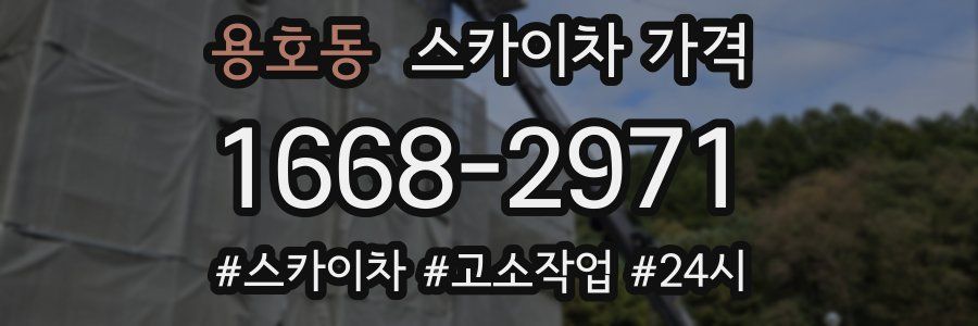 용호동 스카이차 가격