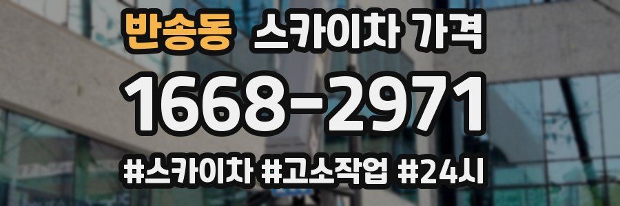 반송동 스카이차 가격