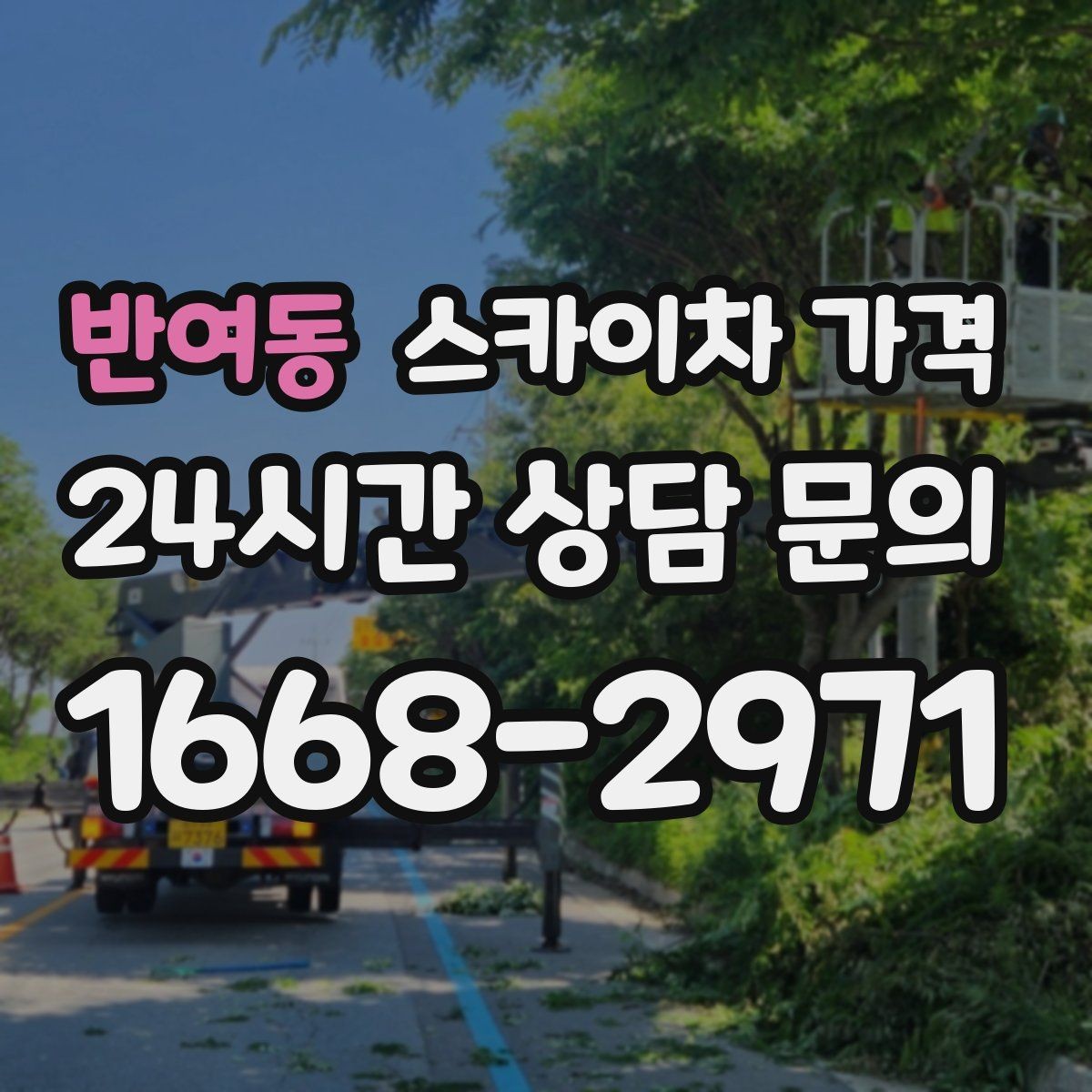 반여동 스카이차 가격 시즌 장식 설치는 작업 시간대(주간/야간/심야)이 길어지는 이유