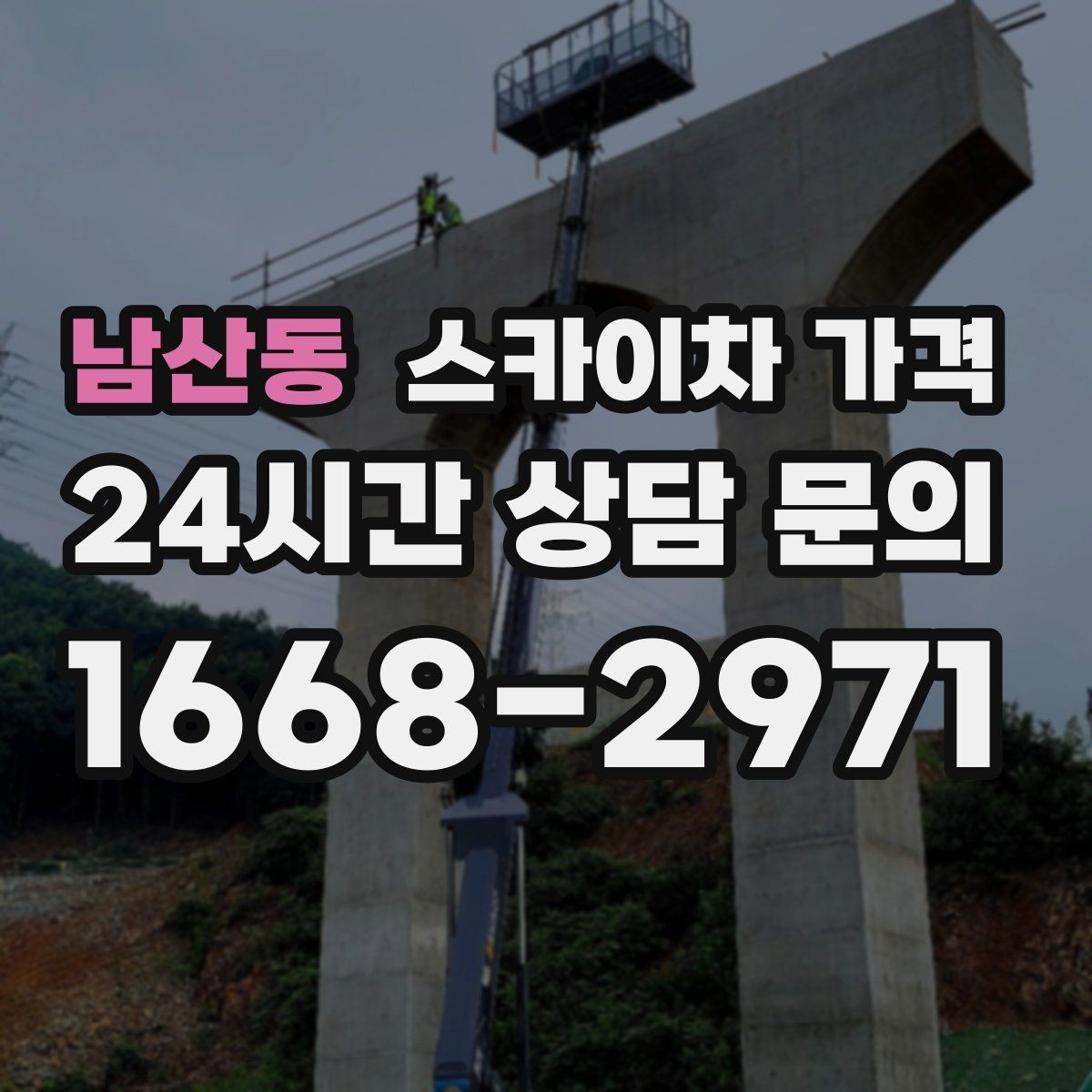 남산동 스카이차 가격 가지치기 작업은 바람이 변수인 이유