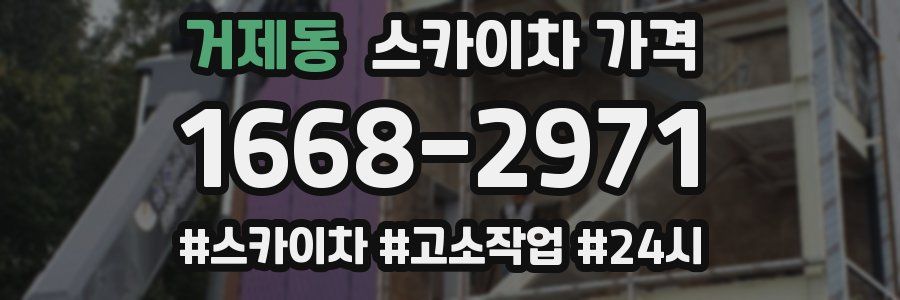 거제동 스카이차 가격