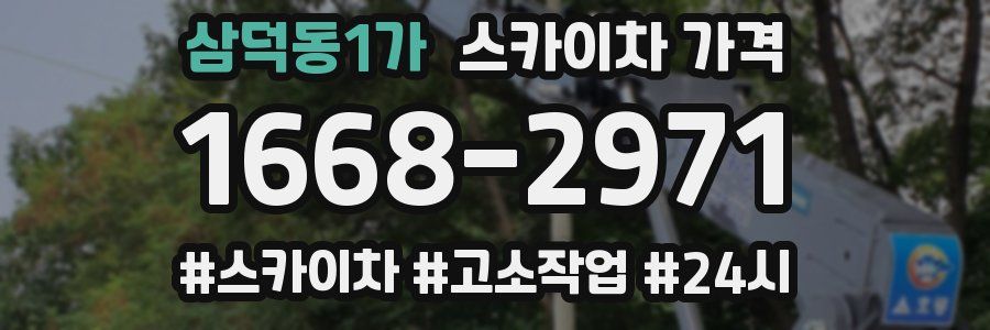 삼덕동1가 스카이차 가격