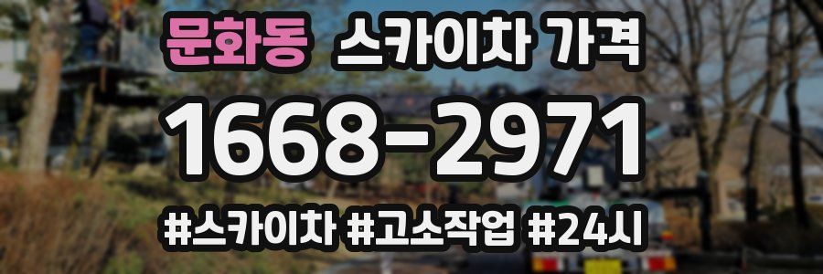 문화동 스카이차 가격