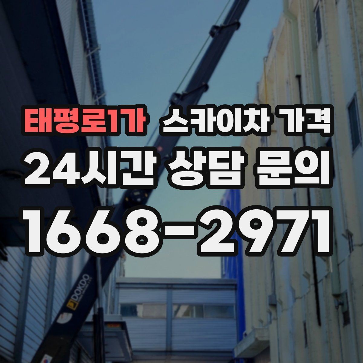 태평로1가 스카이차 가격 방범등 교체가 여러 개면 비용이 달라질까