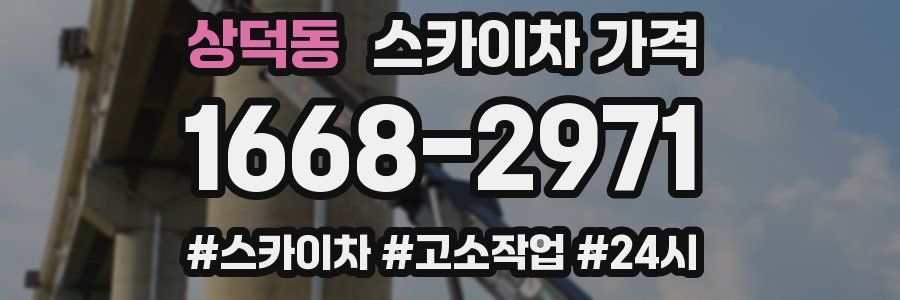 상덕동 스카이차 가격