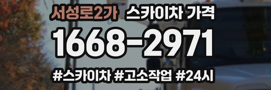 서성로2가 스카이차 가격