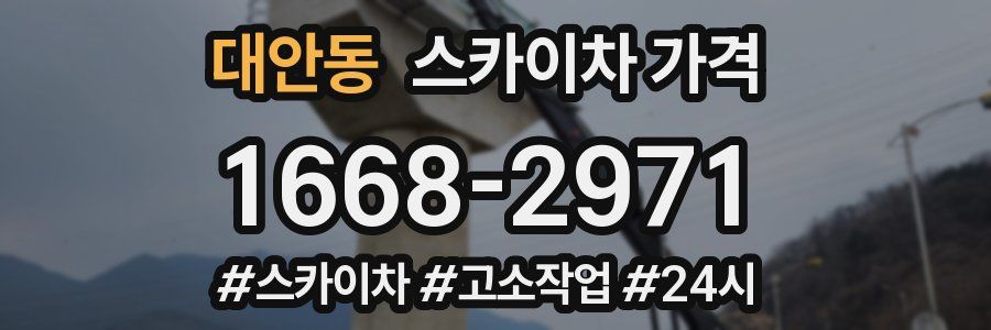 대안동 스카이차 가격