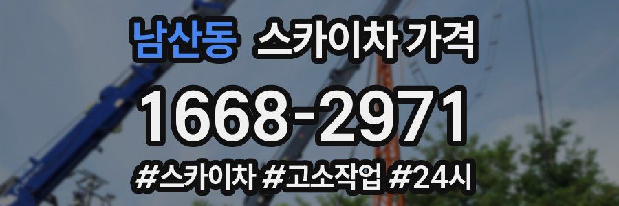 남산동 스카이차 가격