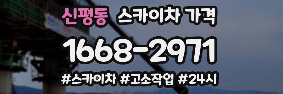 신평동 스카이차 가격