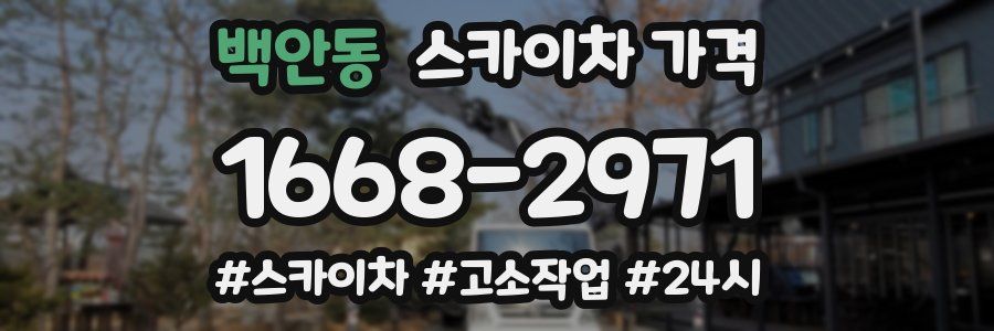 백안동 스카이차 가격