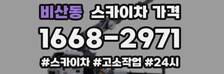 비산동 스카이차 가격