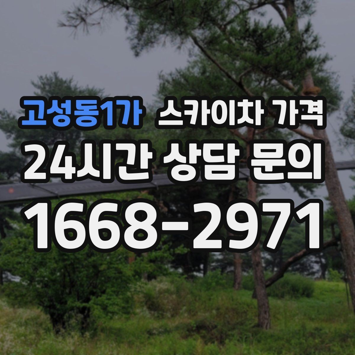 고성동1가 스카이차 가격 작업 시간대과 현장 대기 시간 차이 이해하기