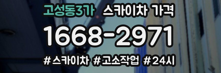 고성동3가 스카이차 가격