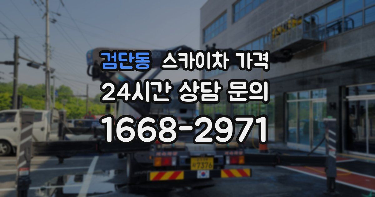 검단동 스카이차 가격