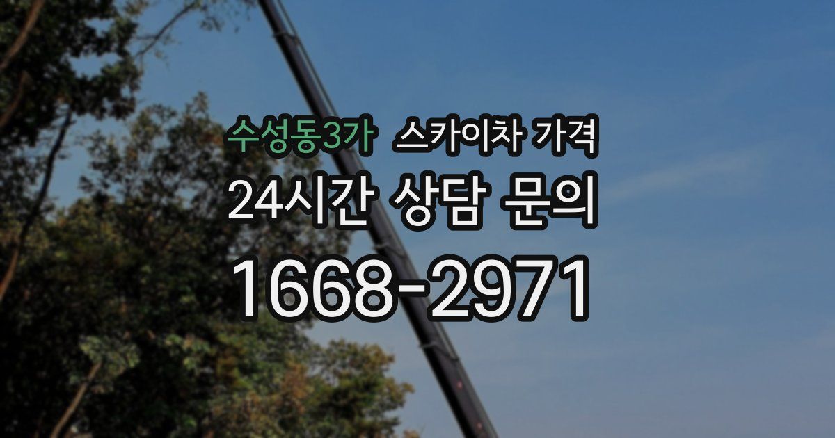 수성동3가 스카이차 가격