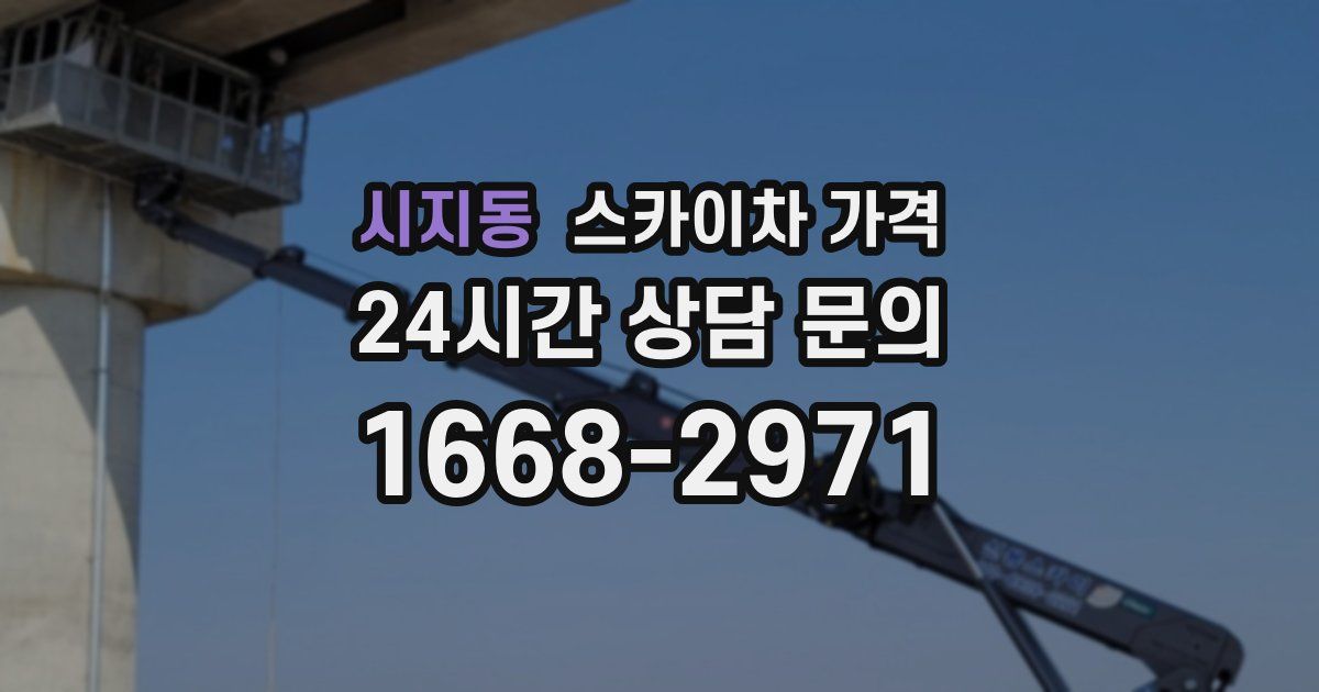 시지동 스카이차 가격