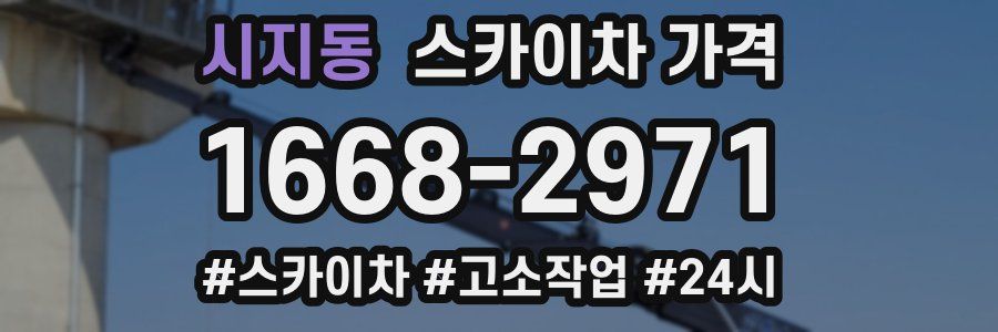 시지동 스카이차 가격