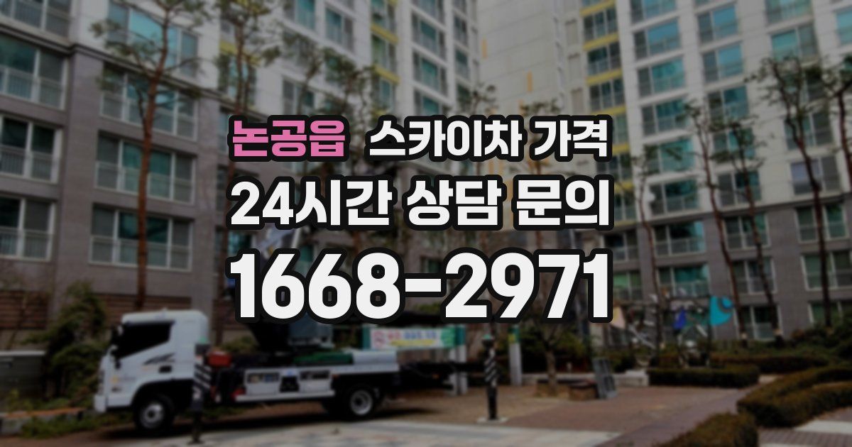 논공읍 스카이차 가격