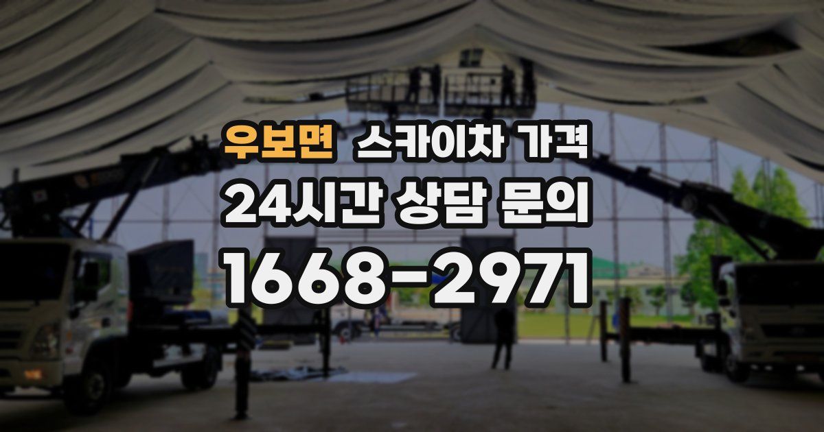 우보면 스카이차 가격