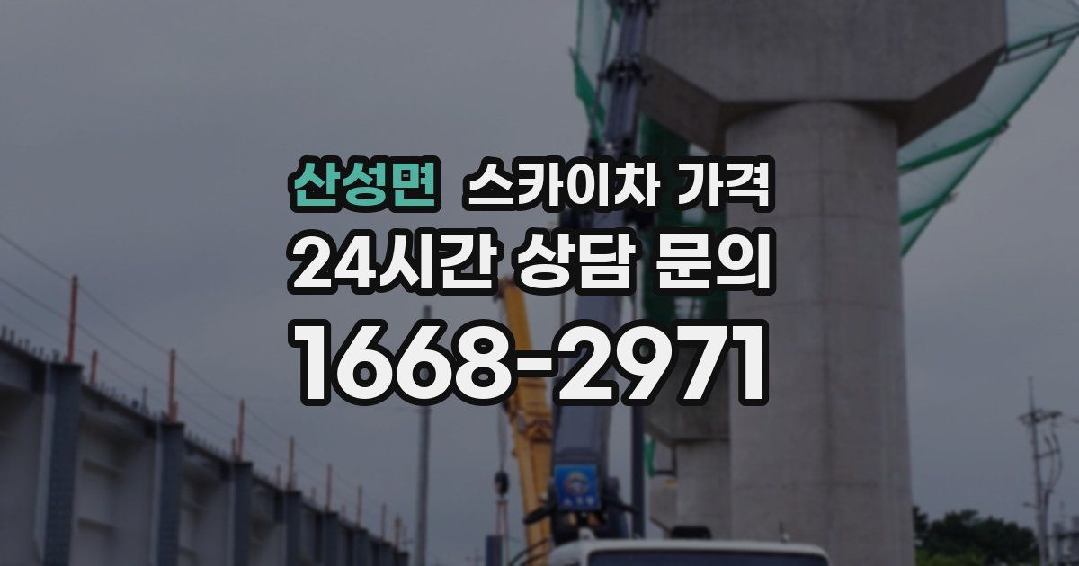 산성면 스카이차 가격