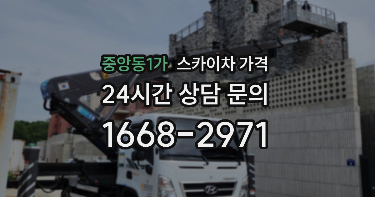 중앙동1가 스카이차 가격