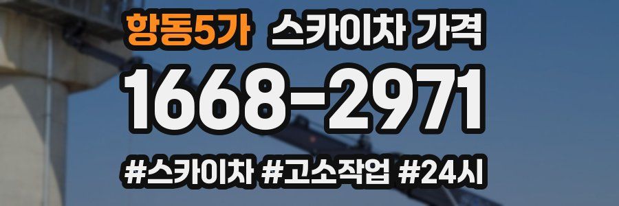 항동5가 스카이차 가격