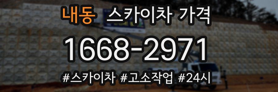 내동 스카이차 가격