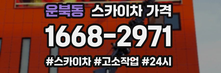 운북동 스카이차 가격