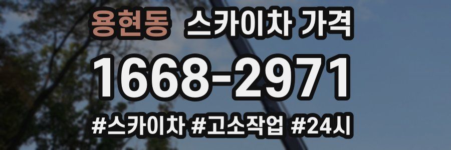 용현동 스카이차 가격