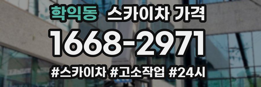 학익동 스카이차 가격