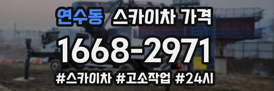 연수동 스카이차 가격