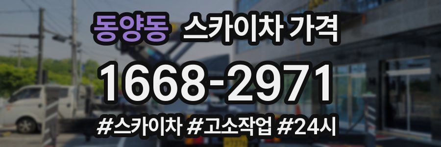 동양동 스카이차 가격