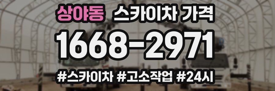 상야동 스카이차 가격